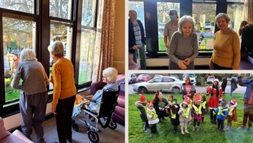 Local nursery children visits Salford care home